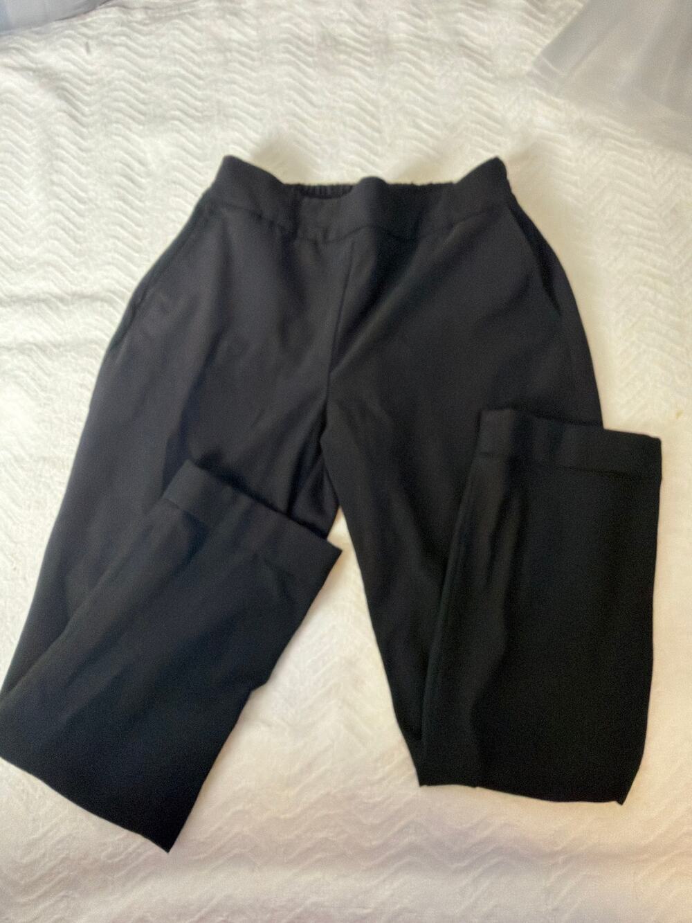 Rachel Zoe Black Elastic-Waist Trousers